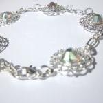 Swarovski Crystal Flowered Link Bracelet, Summer..