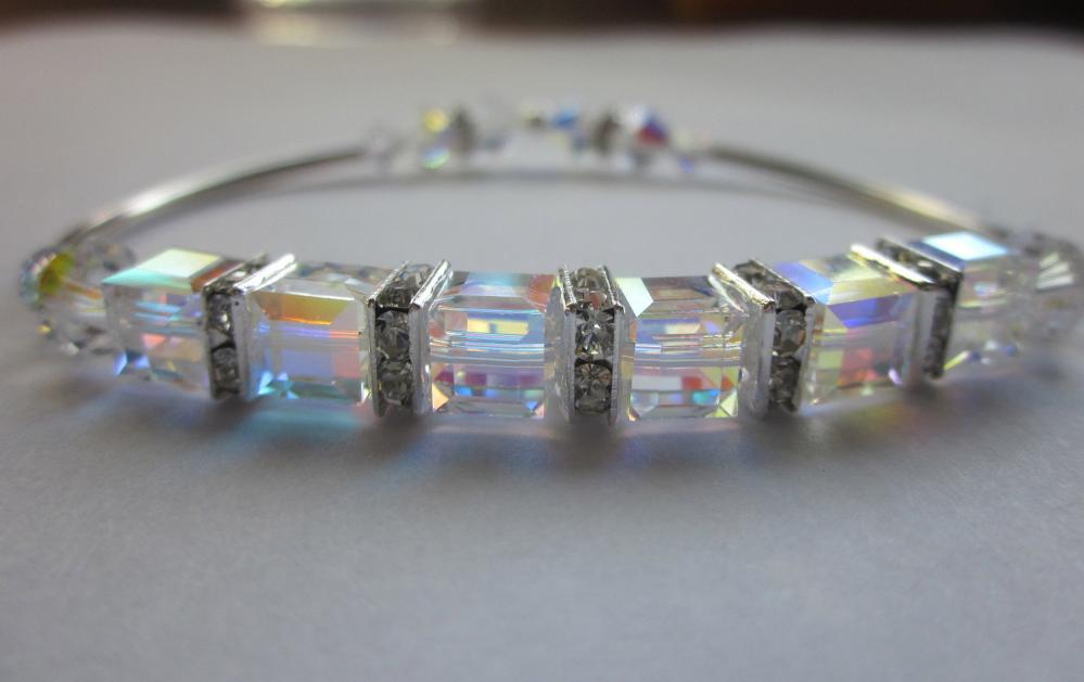 Swarovski Crystal Cube Bracelet
